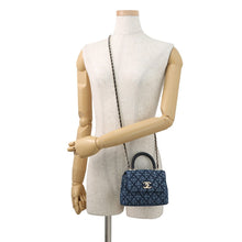 Load image into Gallery viewer, CHANEL Coco Handle 2wayChainShoulder BlueAP4244 Washed Denim Calf Leather Size Mini mini