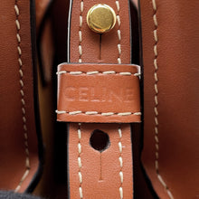将图像加载到图库查看器中,CELINE Triomphe Vertical Hippo Beige194372 PVC Leather Size Mini