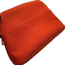 Load image into Gallery viewer, HERMES Bolide Pouch Orange Canvas Size MM