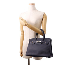 Load image into Gallery viewer, HERMES Birkin Verso Blue Nuit/Rose Purple Taurillon Clemence Size 30