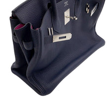 Load image into Gallery viewer, HERMES Birkin Verso Blue Nuit/Rose Purple Taurillon Clemence Size 30