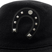 Load image into Gallery viewer, HERMES Harper Lucky hat Size 59 BlackH252008N 0257 Cashmere100%