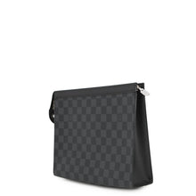 将图像加载到图库查看器中,LOUIS VUITTON Pochette Voyage NoirN41696 Damier Graphite Size MM