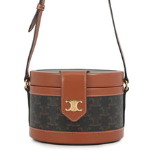 Load image into Gallery viewer, CELINE Triomphe Tambour Tan195192 PVC Leather Size Medium