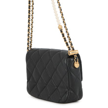 Load image into Gallery viewer, CHANEL Mini Matelasse Pearl Chainshoulder Bag BlackAS2855 Lambskin