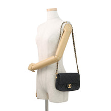 Load image into Gallery viewer, CHANEL Mini Matelasse Pearl Chainshoulder Bag BlackAS2855 Lambskin