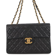 Load image into Gallery viewer, CHANEL Jumbo Matelasse ChainShoulder Bag BlackA01094 Lambskin Size 34