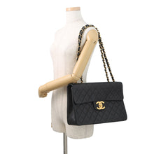 Load image into Gallery viewer, CHANEL Jumbo Matelasse ChainShoulder Bag BlackA01094 Lambskin Size 34