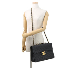 Load image into Gallery viewer, CHANEL Jumbo Matelasse ChainShoulder Bag BlackA01094 Lambskin Size 34