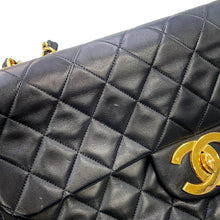 Load image into Gallery viewer, CHANEL Jumbo Matelasse ChainShoulder Bag BlackA01094 Lambskin Size 34