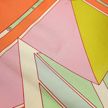 Load image into Gallery viewer, HERMES Carre SEXTANTS sextant Size 90 Orange/Pink/Multicolor Silk100%