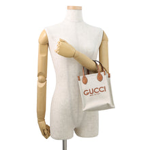 Load image into Gallery viewer, GUCCI Super Mini Tote Bag Ivory/Brown799300 Canvas Leather