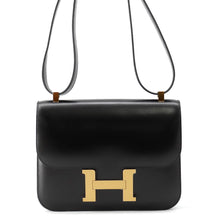 将图像加载到图库查看器中,HERMES Constance Miroir Black Box Calf Leather Size 24