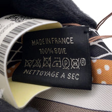 Load image into Gallery viewer, HERMES Twilly Grand Théâtre Nouveau Black/Etoupe/Terracotta Silk100%