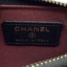 将图像加载到图库查看器中,CHANEL Matelasse Classic Zip Card Case BlackAP2570 Caviar Leather