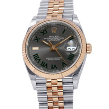 Load image into Gallery viewer, ROLEX Datejust W36mm Stainless Steel K18PG Slate Dial126231