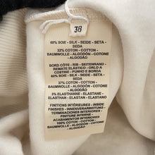 Load image into Gallery viewer, HERMES Raglan Sleeve Knitted Fabric "Della Cavalleria" Embroidery Size 38 Blanc CasseH5H4626DE9134 Silk68% Cotton32%
