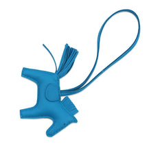 Load image into Gallery viewer, HERMES Rodeo Blue Zanzibar Lambskin Size PM
