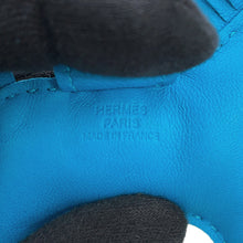 将图像加载到图库查看器中,HERMES Rodeo Blue Zanzibar Lambskin Size PM