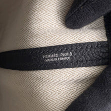 将图像加载到图库查看器中,HERMES Garden Party Black Negonda Leather Size TPM