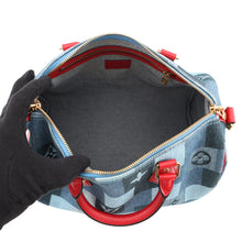 Load image into Gallery viewer, LOUIS VUITTON Speedy Bandouliere Blue/RedM45041 Monogram Denim Size 30