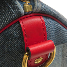 Load image into Gallery viewer, LOUIS VUITTON Speedy Bandouliere Blue/RedM45041 Monogram Denim Size 30