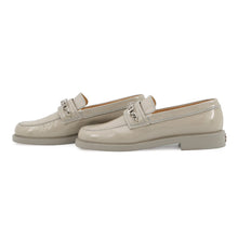 Load image into Gallery viewer, CHANEL Chain logo loafers Light GrayG37430 Patent Leather Size 37