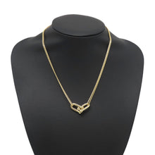 Load image into Gallery viewer, TIFFANY&Co. Hardware Double Link Necklace Size Large63364223 18K Yellow Gold