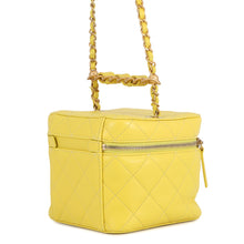 将图像加载到图库查看器中,CHANEL Matelasse Vanity ChainShoulder Bag YellowAS3228 Lambskin