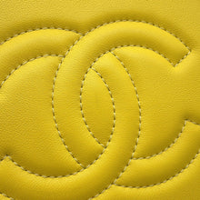 将图像加载到图库查看器中,CHANEL Matelasse Vanity ChainShoulder Bag YellowAS3228 Lambskin