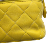 将图像加载到图库查看器中,CHANEL Matelasse Vanity ChainShoulder Bag YellowAS3228 Lambskin
