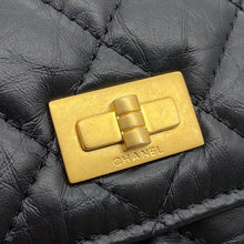 将图像加载到图库查看器中,CHANEL Matelasse 2.55 Chain Wallet BlackAP3169 Aged Calf Leather