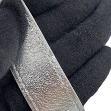 将图像加载到图库查看器中,CHANEL CC Logo Club Monaco Chain Tote Bag Silver Shiny Calf Leather