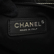Load image into Gallery viewer, CHANEL CC Logo Club Monaco Chain Tote Bag Silver Shiny Calf Leather