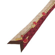 Load image into Gallery viewer, GUCCI Printed Silk Twill Ribbon Beige/Red774819 Silk