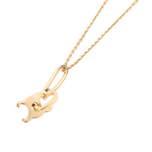 将图像加载到图库查看器中,CELINE Triomphe Necklace Gold Gold Plated