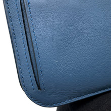 将图像加载到图库查看器中,HERMES Dogon Long Blue Agate Swift Leather