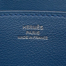 将图像加载到图库查看器中,HERMES Dogon Long Blue Agate Swift Leather