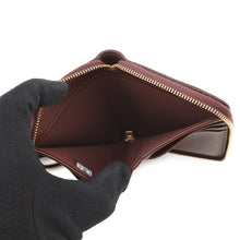 将图像加载到图库查看器中,CHANEL CC Logo Round Zip Compact Wallet BrownAP4918 Grained Goatskin Leather
