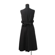 将图像加载到图库查看器中,Valentino Garavani Sleeveless long flared dress Size 38 BlackKB3VA6X61CF Wool 65% Silk35%