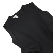 将图像加载到图库查看器中,Valentino Garavani Sleeveless long flared dress Size 38 BlackKB3VA6X61CF Wool 65% Silk35%