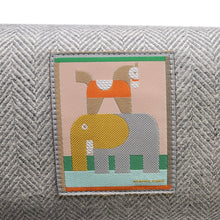 将图像加载到图库查看器中,HERMES Pouch "Bride a Black Animo Block" GraniteH104363M 03 Toile Chevron Size GM