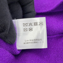 Load image into Gallery viewer, CHANEL Rhinestone Cardigan Size 38 PurpleP72973 Cashmere99% Polyurethane1% Rhinestone