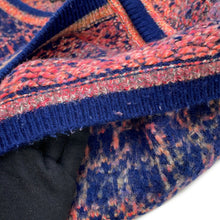 将图像加载到图库查看器中,CHANEL Tweed KnitJacket Size 38 Navy/Pink/MulticolorP72941 Cashmere65% Wool 31% Nylon4%