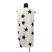 将图像加载到图库查看器中,LOUIS VUITTON LV Logo Star Chain Dress Size M White/Black Cotton100%