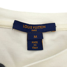 将图像加载到图库查看器中,LOUIS VUITTON LV Logo Star Chain Dress Size M White/Black Cotton100%