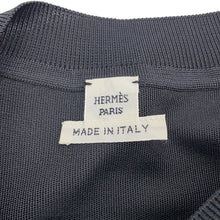 Load image into Gallery viewer, HERMES Twillaine Chaine d'Ancre Top Size 36 Black/White2E2826DS Silk100%