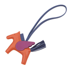 将图像加载到图库查看器中,HERMES Rodeo Pegasus Cornelian/Anemone/Blue Saphir Lambskin Size PM