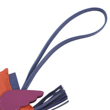 将图像加载到图库查看器中,HERMES Rodeo Pegasus Cornelian/Anemone/Blue Saphir Lambskin Size PM