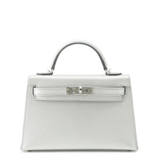 Load image into Gallery viewer, HERMES Mini Kelly 2 Argent Chevre Shamqila